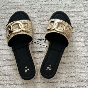 H&M espadrille sandals - size 8 - never worn!